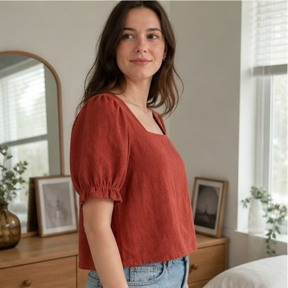Sand Ruffle Blouse - Picture 3 of 6